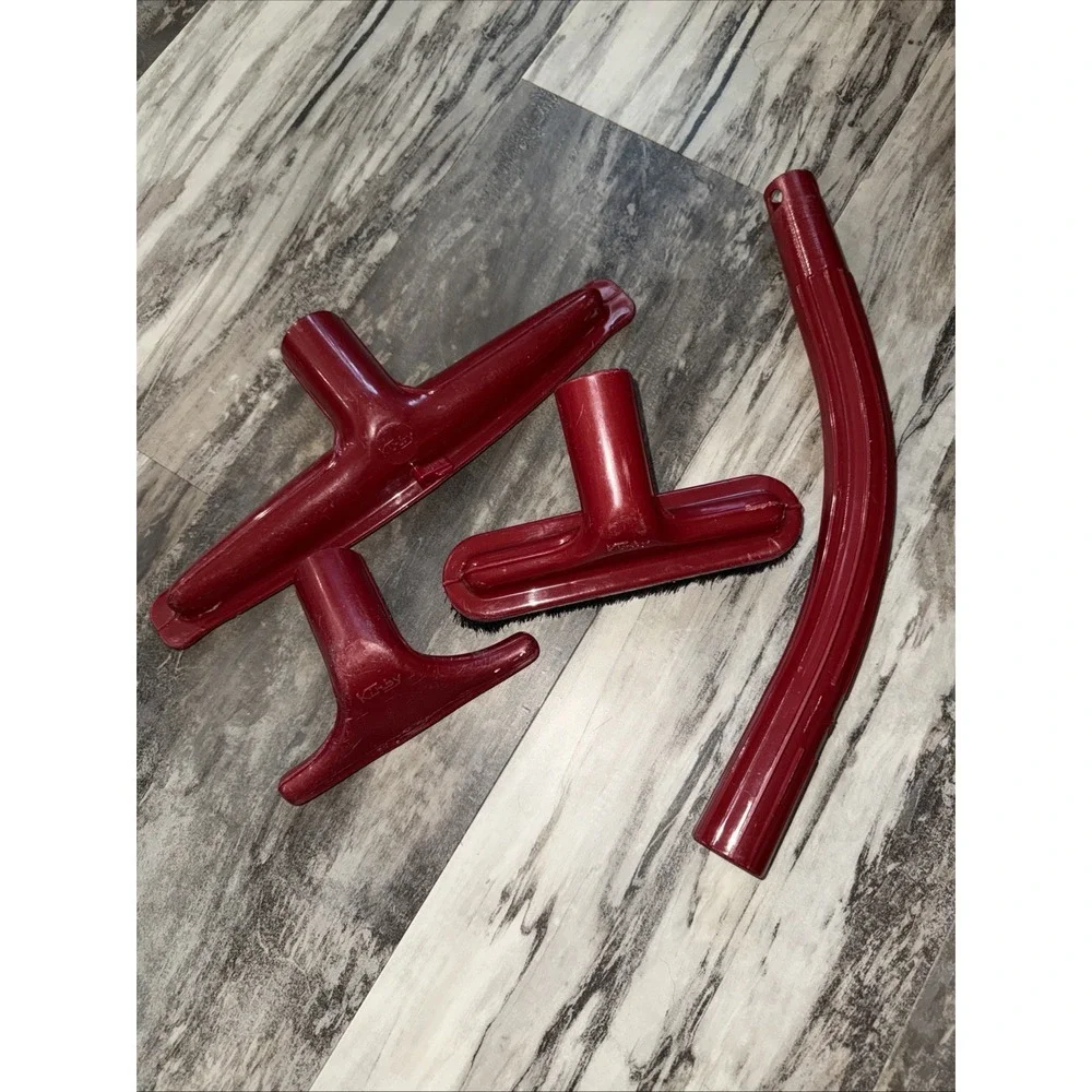 4 Pc Kirby Classic III Attachments Red Extension Curve Wand Brush